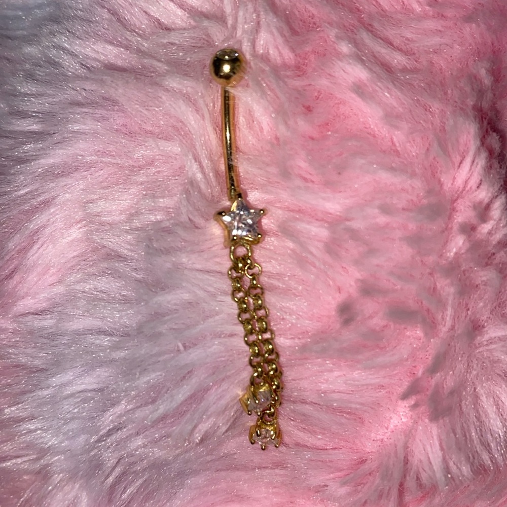 Gold plated belly ring